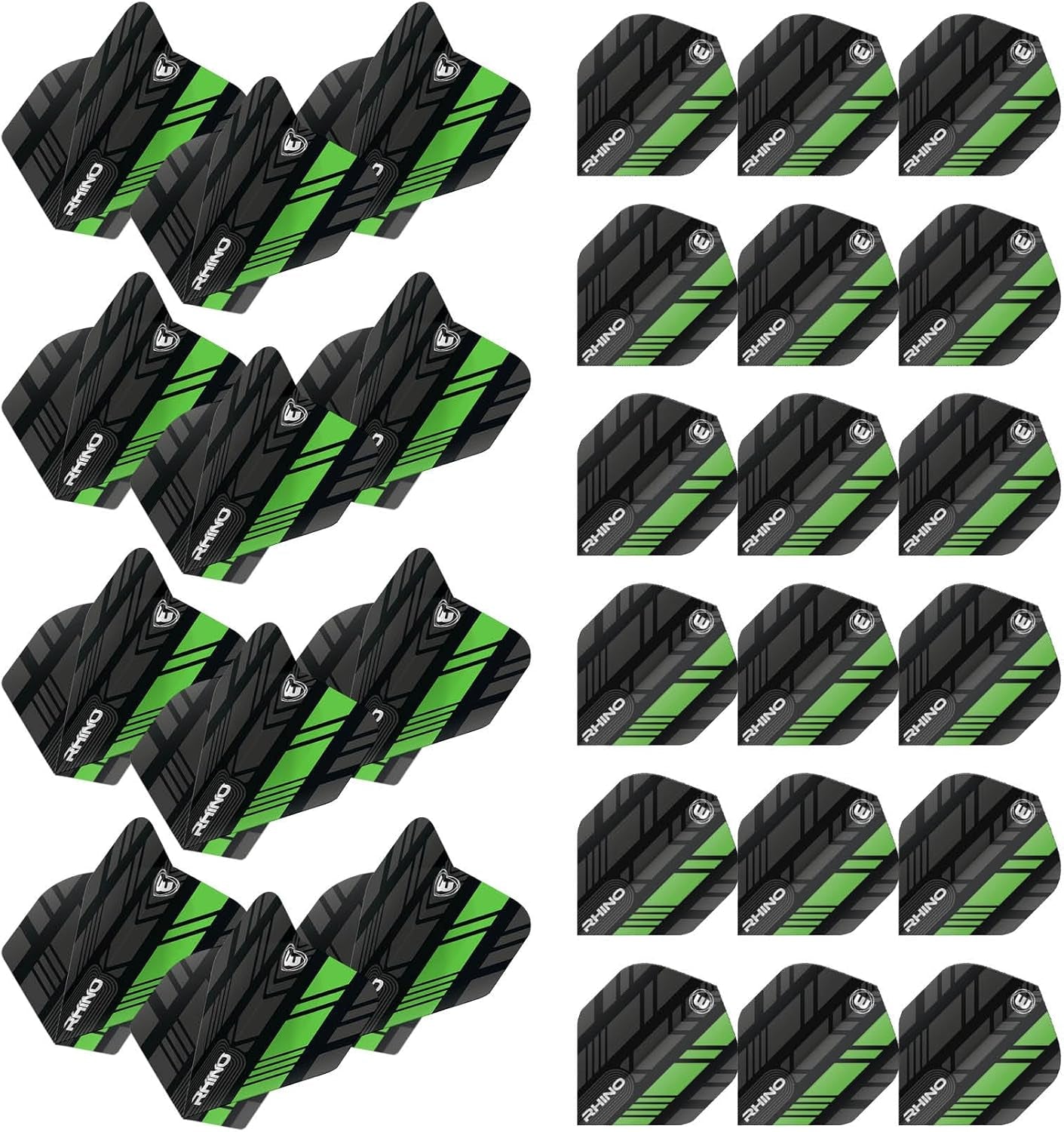 Rhino Stripe Design Dart Flights - 10 sets per pack (30 flights per pack)