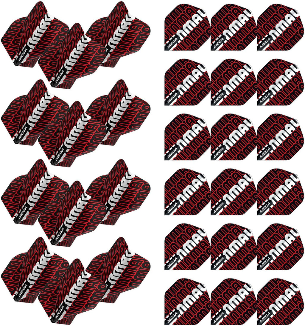 Mega Logo Design Standard Extra Thick Dart Flights - 10 sets per pack (30 dart flights in total)