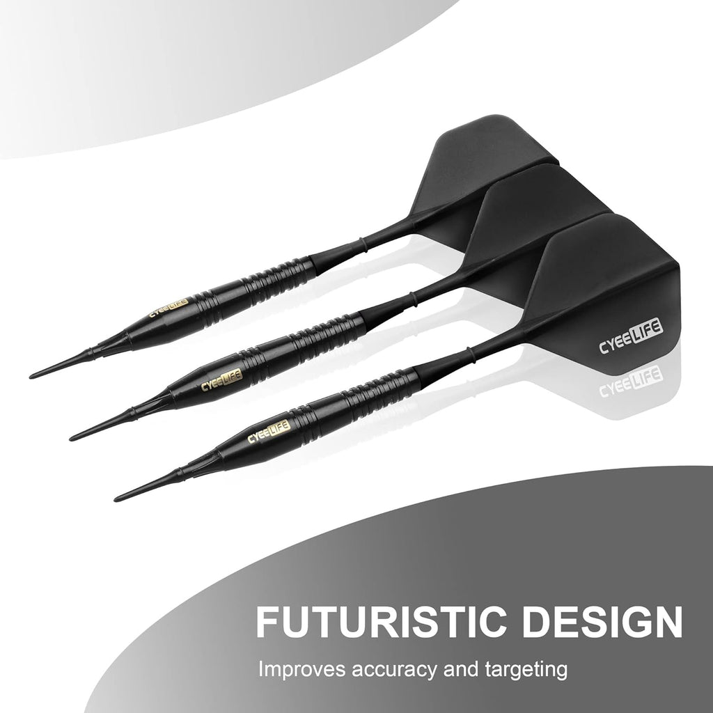 18g Soft Tip Darts with Carrying case and Extra Points,Professional Plastic Darts Set