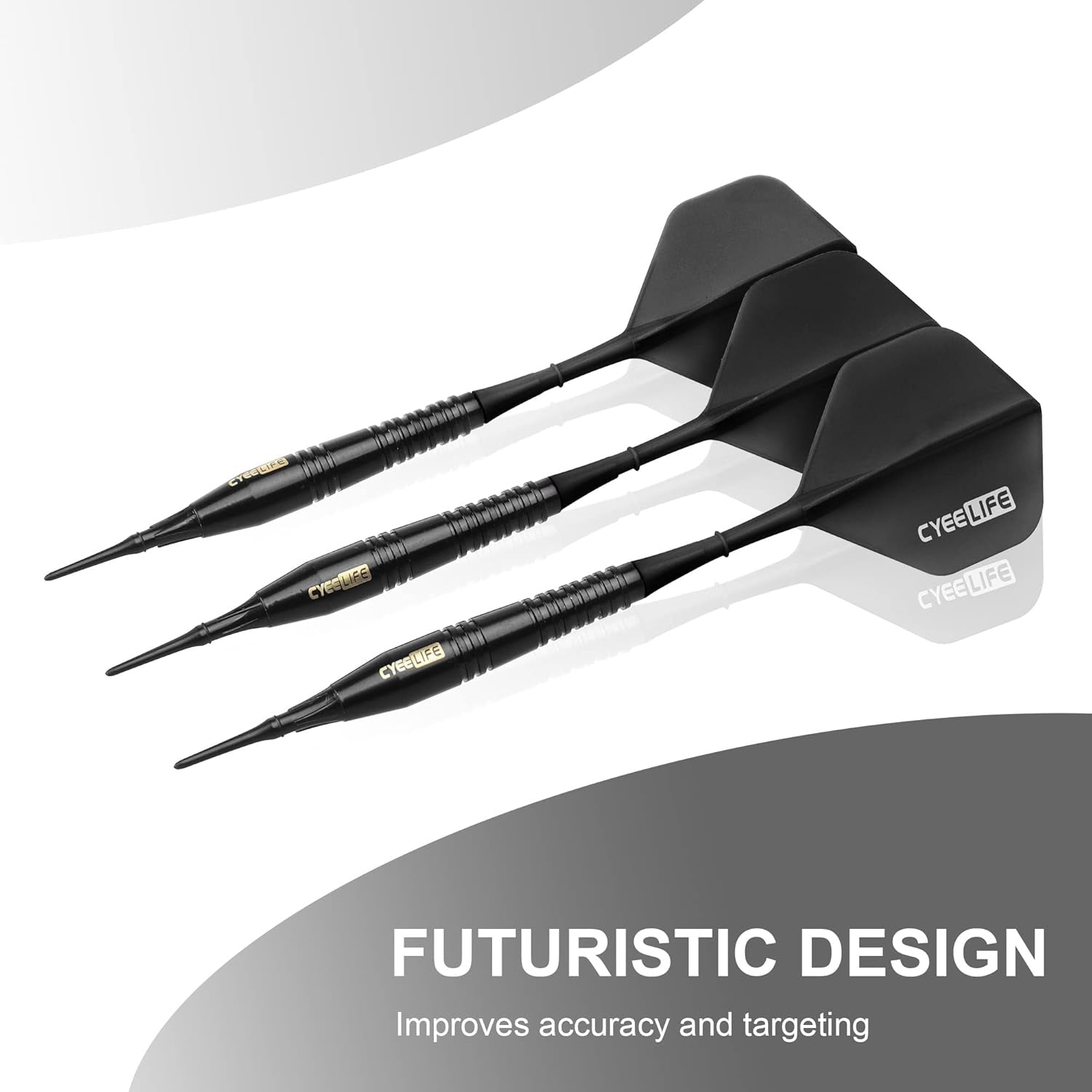 18g Soft Tip Darts with Carrying case and Extra Points,Professional Plastic Darts Set