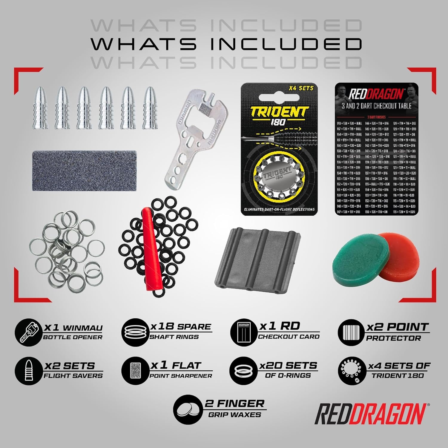 Darts - Professional Darts Accessories – Choose from Full Dart Accessory Kit (Flights, Shafts, Finger Grip Wax & More) or Precision Dart Practice Rings – Multiple Options Available