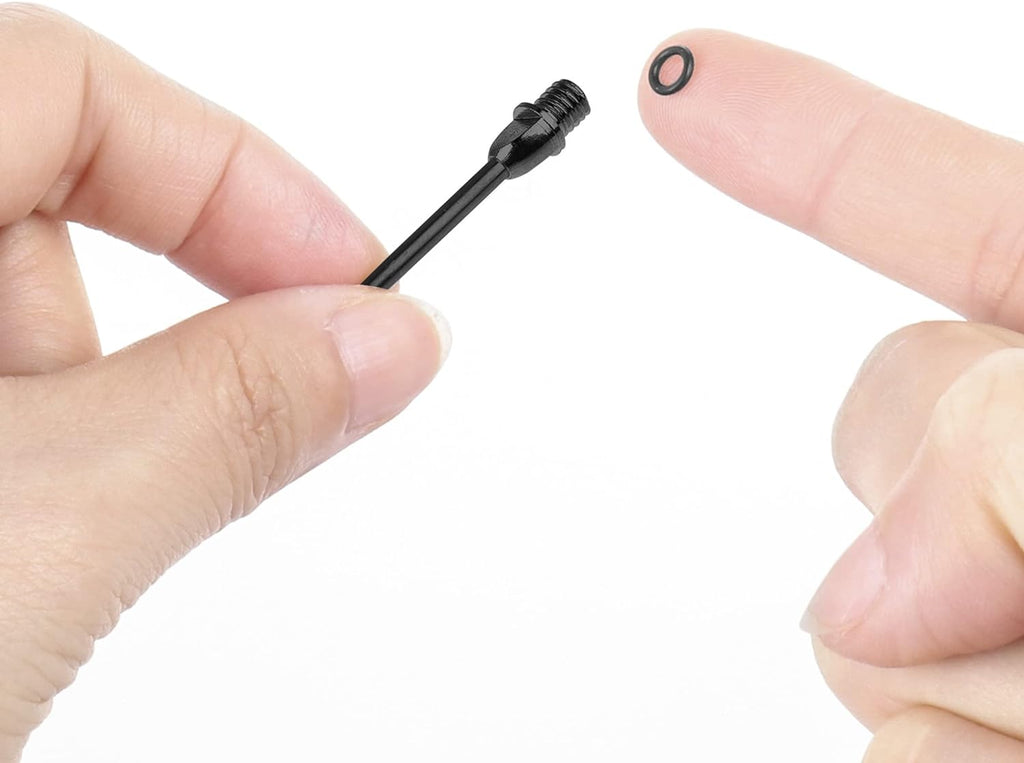 -Steel Dart Tips 12pcs + 20pcs Rubber O Rings,Converter Points Adapter Replacement Points Tool