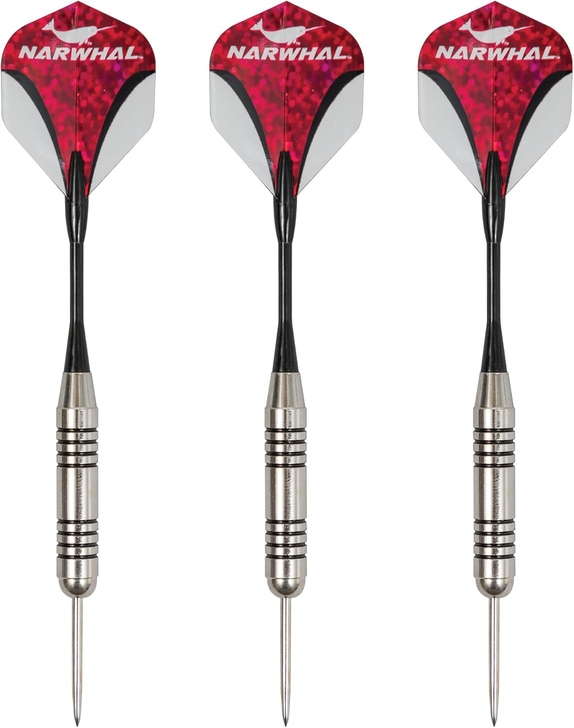 Tournament 22g Steel Tip Darts - 3 Pack 5.5 in. Darts with Metal Tip and Storage Case