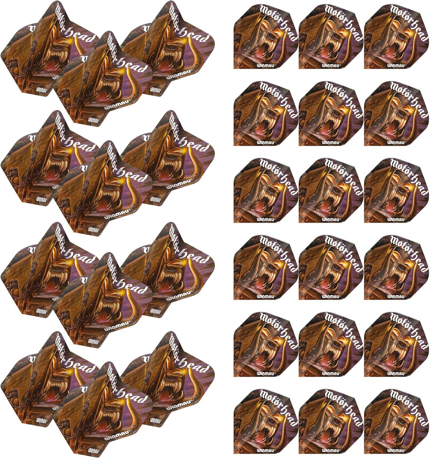 Rock Legends Dart Flights - 10 Sets Per Pack (Total 30 Dart Flights) Available in Varying Designs