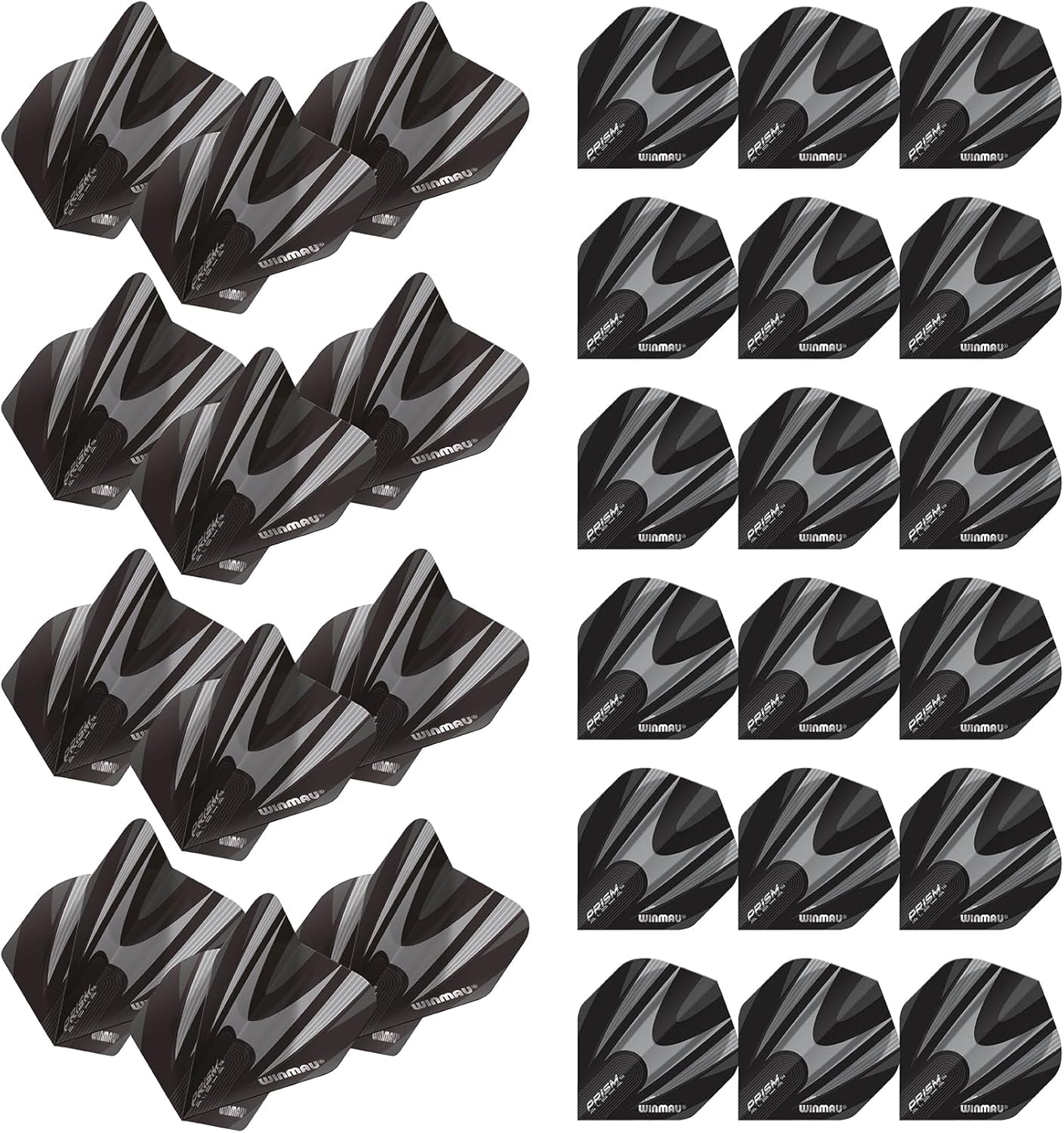 Prism Alpha Pattern Design Dart Flights - 10 sets per pack (30 dart flights in total)