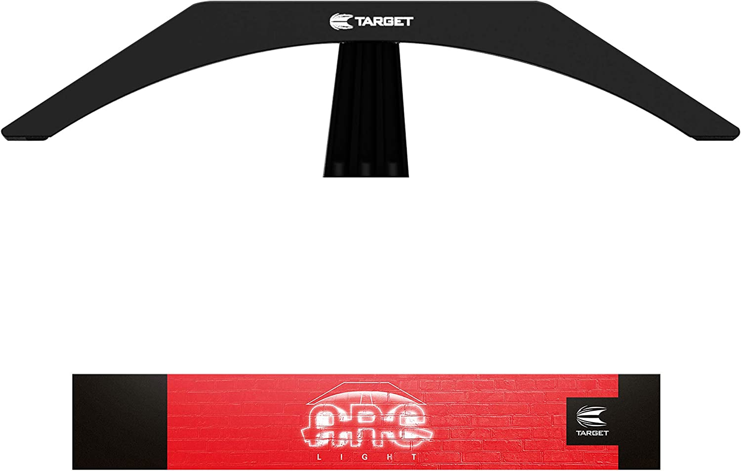 Arc Dartboard Cabinet Lighting System | Easy To Set Up Bright LED Dartboard Light Securely Fits Above All Dart Board Cabinets | Professional Darts Accessories