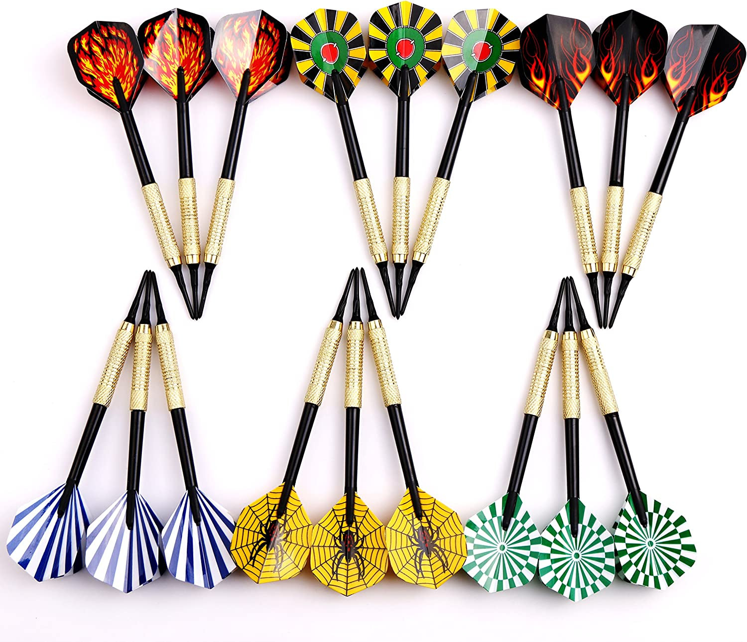 18 pcs of Soft Tip Darts 10g Slim for Electronic Dartboard
