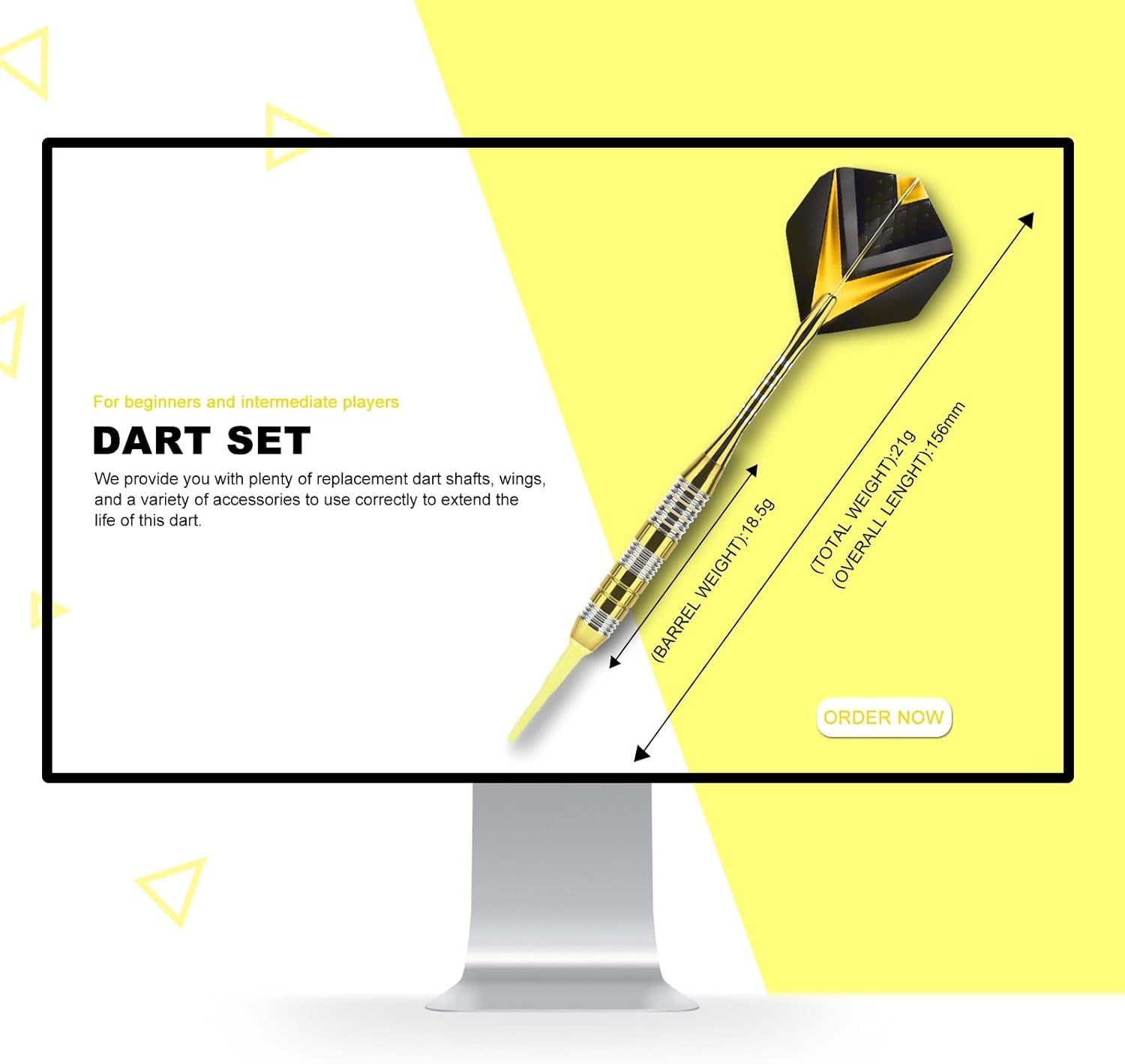 Dart Metal Tip Set 3 Aluminum Dart Shafts Steel Tip Dart Set Professional Darts Steel Tip Set + Extra 3 Dart Flights 3 Replace Plastic Shafts