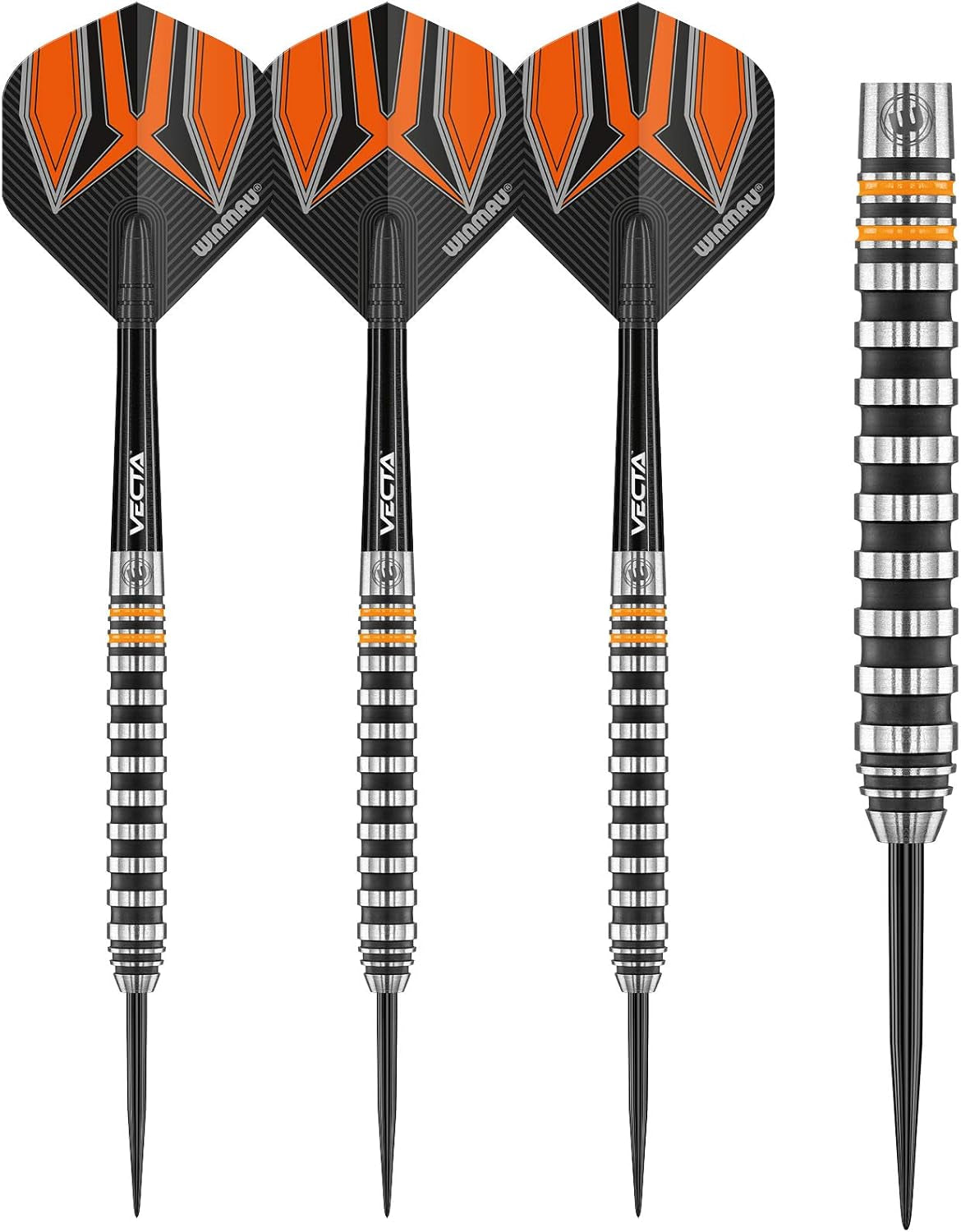 Fury 22-28 Gram Tungsten Darts with Prism Flights and Vecta Shafts (Stems)